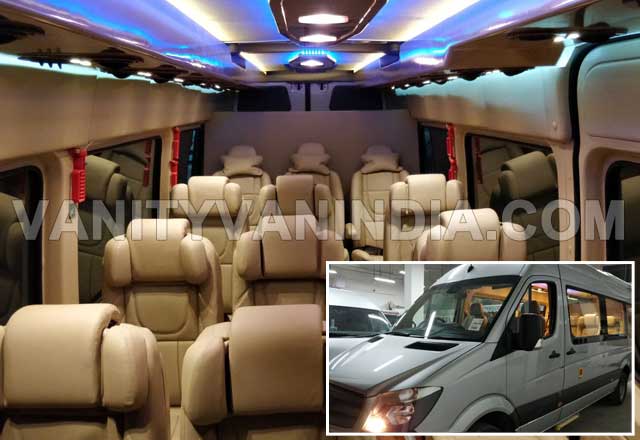 11+1 seater mercedes benz imported van hire in delhi
