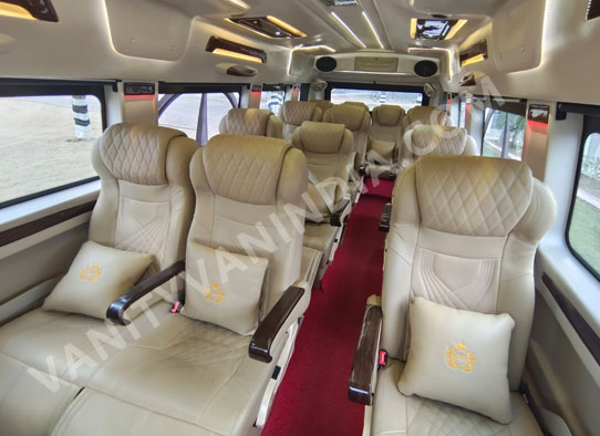 force urbania van with 1x1 maharaja seats hire delhi