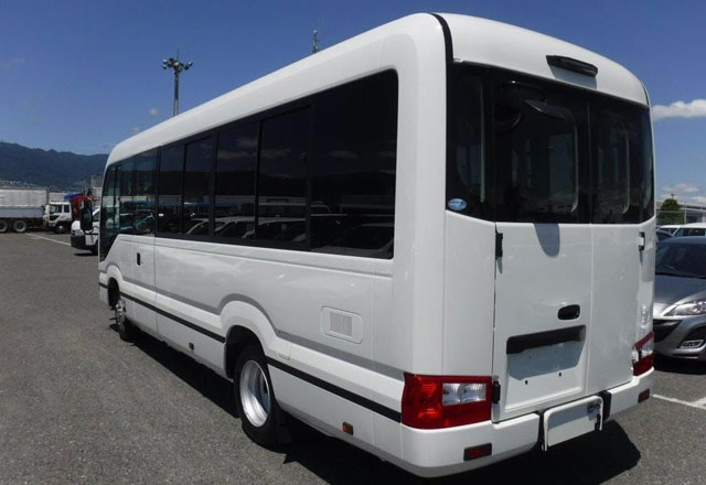 13 seater modified seats toyota coaster imported mini coach hire in delhi