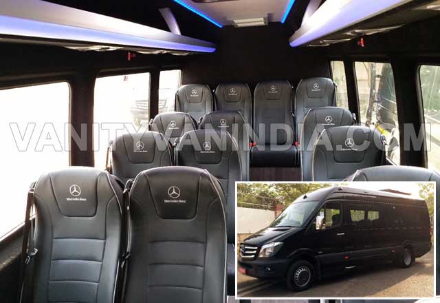 14 seater mercedes sprinter imported van hire in delhi