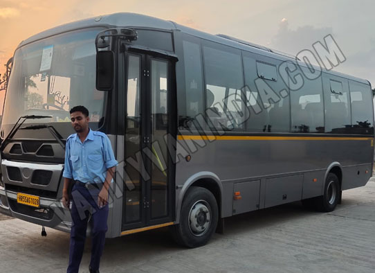 18 seater marcopolo imported coach with washroom hire