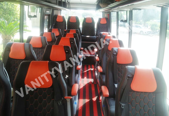 20 seater marcopolo imported mini coach hire in delhi jaipur