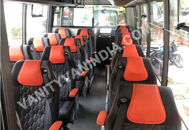 18 seater marcopolo imported mini coach hire in delhi jaipur