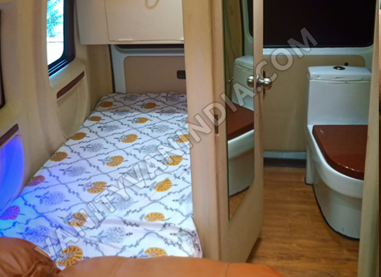book 6 seater luxury caravan on rent delhi