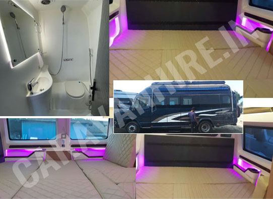 7 seater sleeping luxury caravan vanity van motorhomes hire in delhi