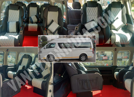8 seater foton view cs2 imported mini van hire in delhi