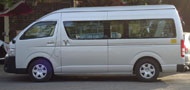 8 seater toyota commuter hiace imported mini van hire in delhi