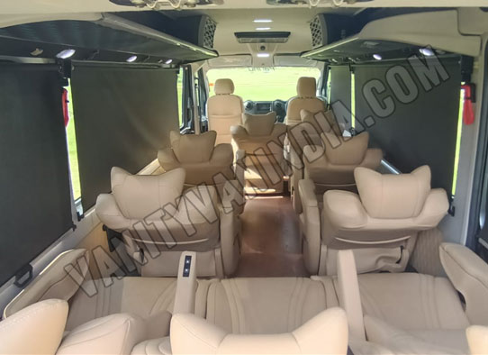 force urbania van on rent with 1x1 maharaja seats hire delhi