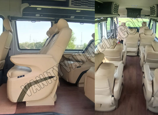 force urbania van with 1x1 maharaja seats hire delhi