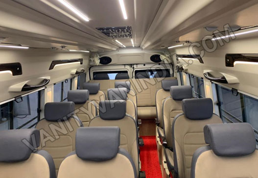 9+1 seater toyota hiace imported van hire delhi