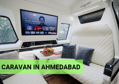 book luxury caravan from gujarat ahmebad